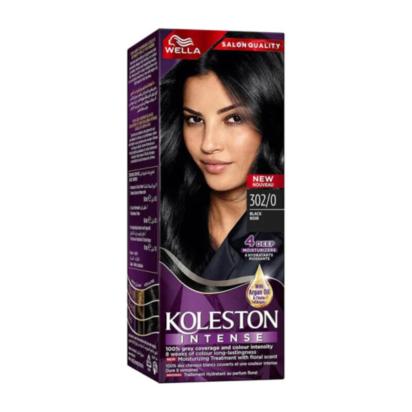 Wella Koleston Hair Color Cream 302/0 Black Noir