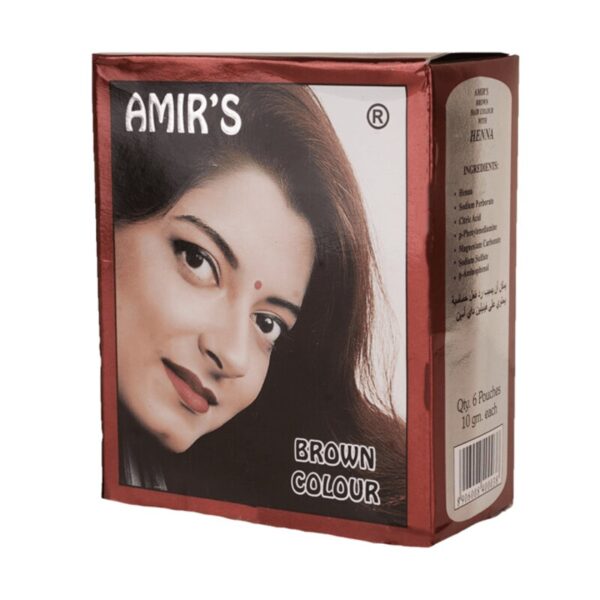 Amir's Brown Henna Powder Pack of 6 Sachets (India)