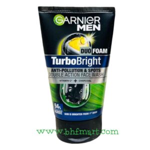 Garnier Men Turbo Bright Super Duo Foam 94% Charcoal 100ML