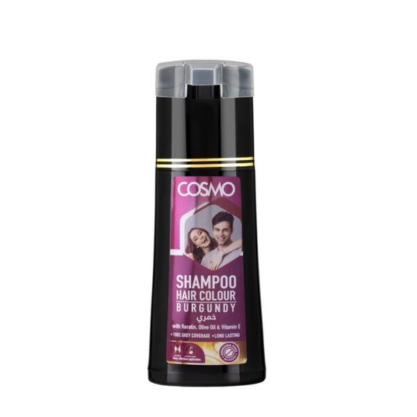 Cosmo Hair Color Shampoo Burgundy 180ml - Image 2