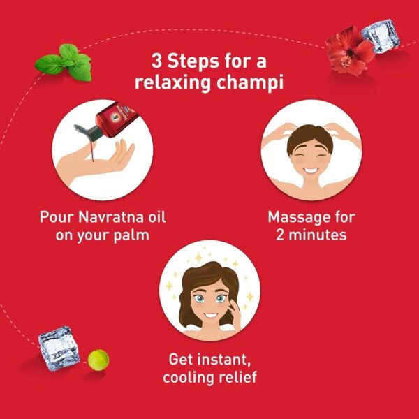 Navratna Ayurvedic Cool Oil - Image 2