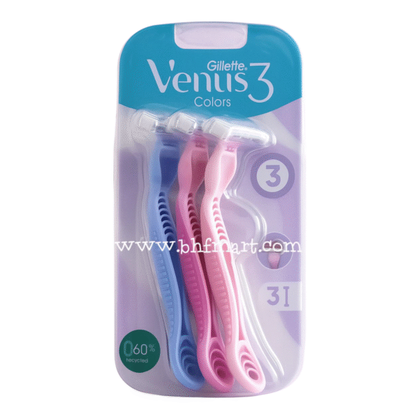 Gillette Venus 3 Colors Women Razor Pack of 3