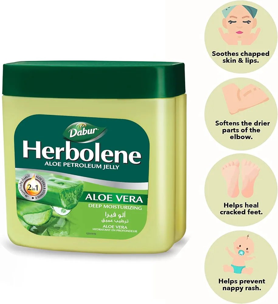 Dabur Herbolene Aloe Vera Petroleum Jelly 115ml - Image 4