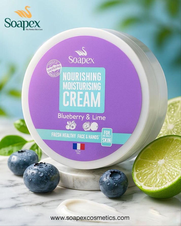 Soapex Blueberry & Lime Extract Nourishing Moisturising Cream 220g