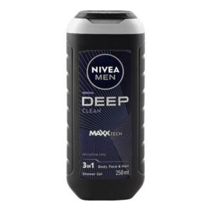 Nivea Men Deep Clean 3 in 1 Bodywash Shower Gel 250ml