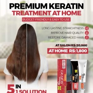 Lichen Professional Premium Keratin Straight Off 5-in-1 Home Treatment 2 x 100g
