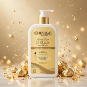 Jessica Luxury 24K Gold Serum Burst Hand & Body Lotion – 400ml
